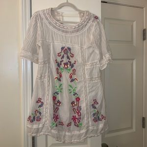 White XS Free People mini dress